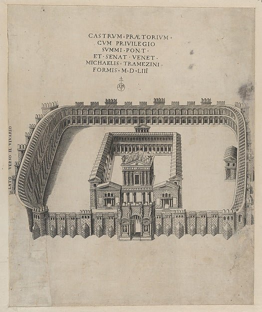 AnonymousSpeculum Romanae Magnificentiae Castrum 16th cent-16x12"(A3) Poster