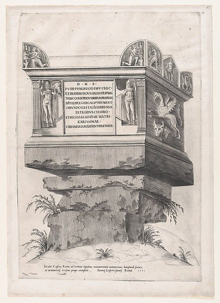 AnonymousSpeculum Romanae Magnificentiae Sepulchre of Vibi-16x12"(A3) Poster