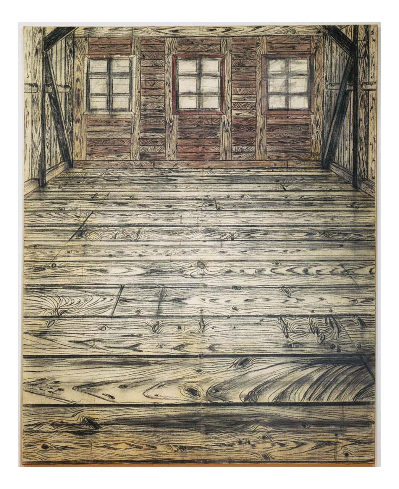 Anselm Kiefer - Wooden Room, 16x12" (A3) Poster Print
