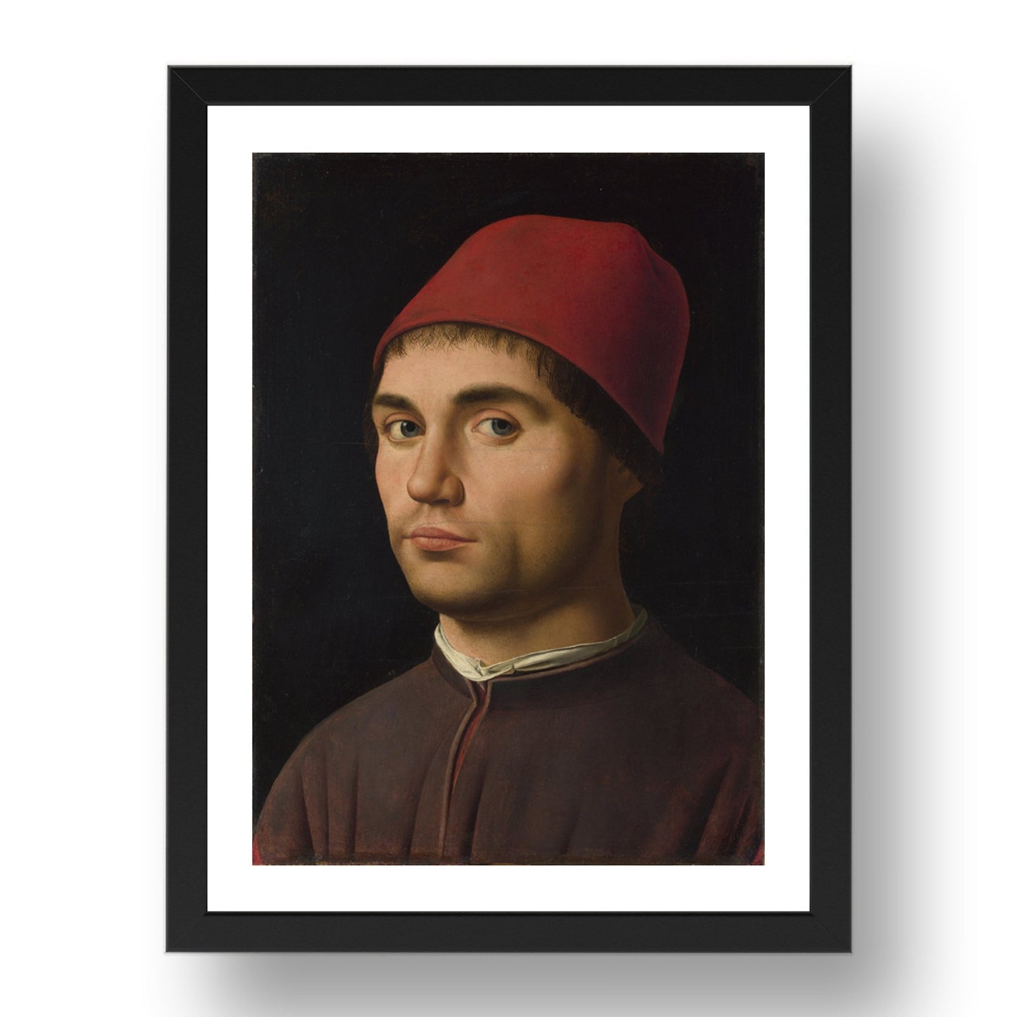 Antonello da Messina: Portrait of a Man, Poster in 17x13"(A3) Frame
