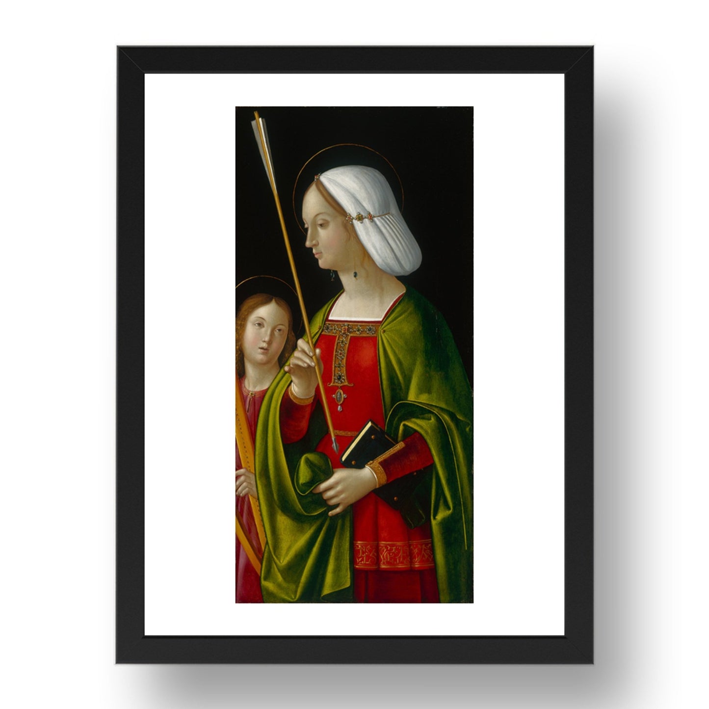 Antonio de Solario: Saint Ursula (1), Poster in 17x13"(A3) Frame