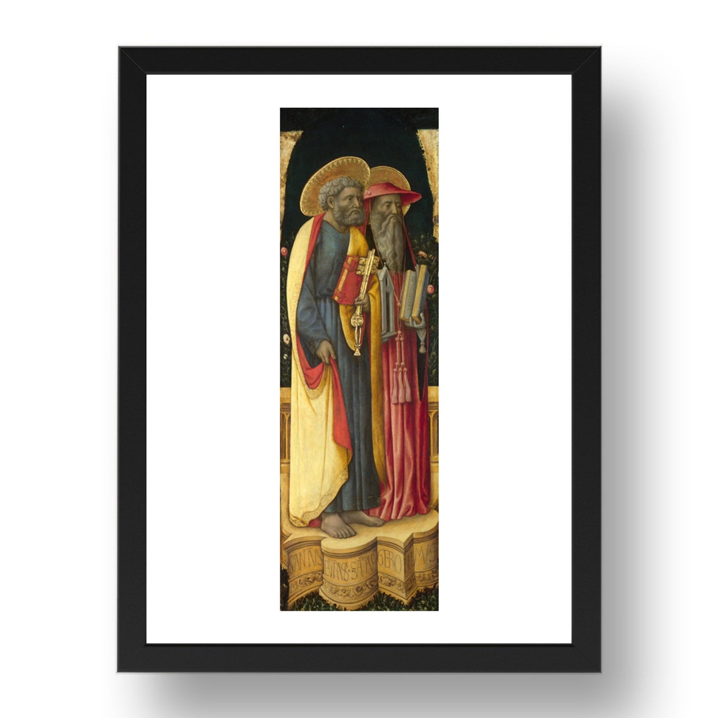 Antonio Vivarini and Giovanni d'Alemagna: Saints Peter and Jerome, Poster in 17x13"(A3) Frame