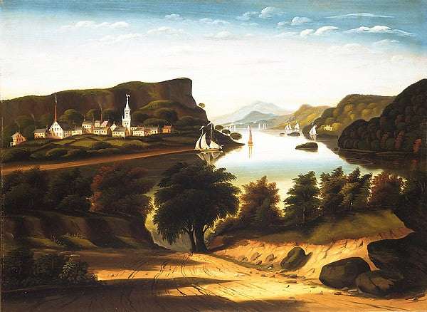 Lake George and the Village of Caldwell c1850s-Thomas Chambers, Poster Print