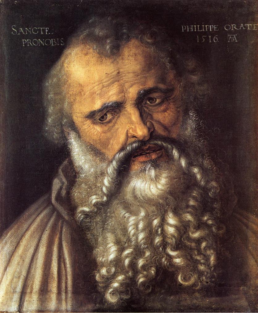 Apostle Philip, vintage artwork by Albrecht Dürer, A3 (16x12") Poster Print