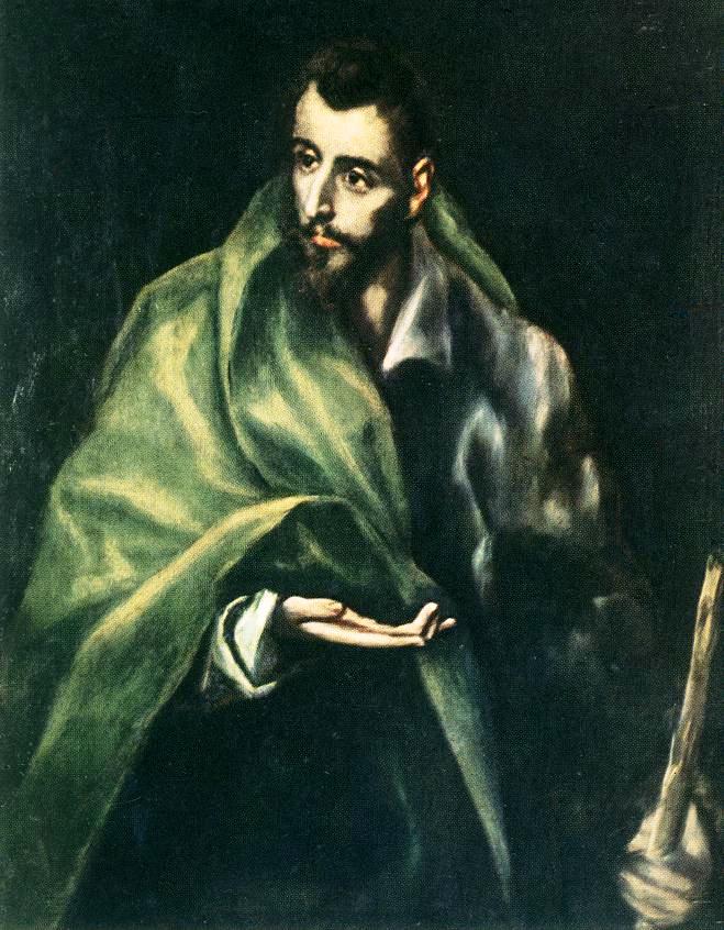 Apostle St James the Greater, vintage artwork by El Greco, 12x8" (A4) Poster