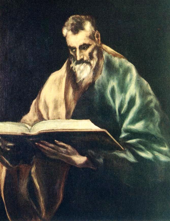 Apostle St Simon, vintage artwork by El Greco, A3 (16x12") Poster Print