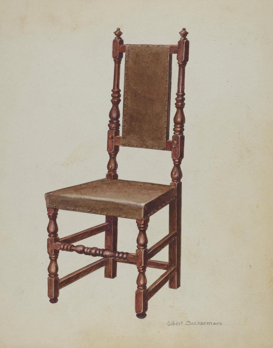 Arthur Johnson:Side Chair,16x12"(A3) Poster