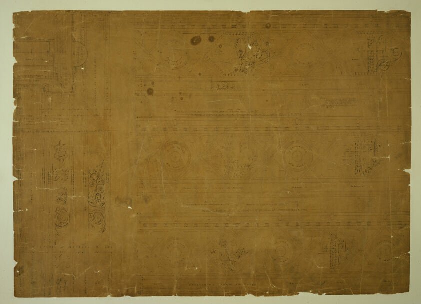 Auditorium Building, Chicago, Illinois, Plaster Arch Details by Adler and Sullivan, 23x16"( A2 size ) Poster Print