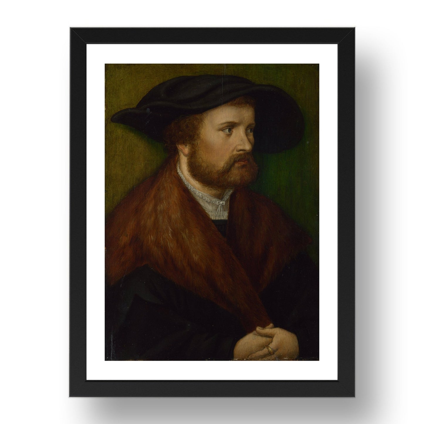 Augsburg, Unknown artist: Portrait of a Man, Poster in 17x13"(A3) Frame