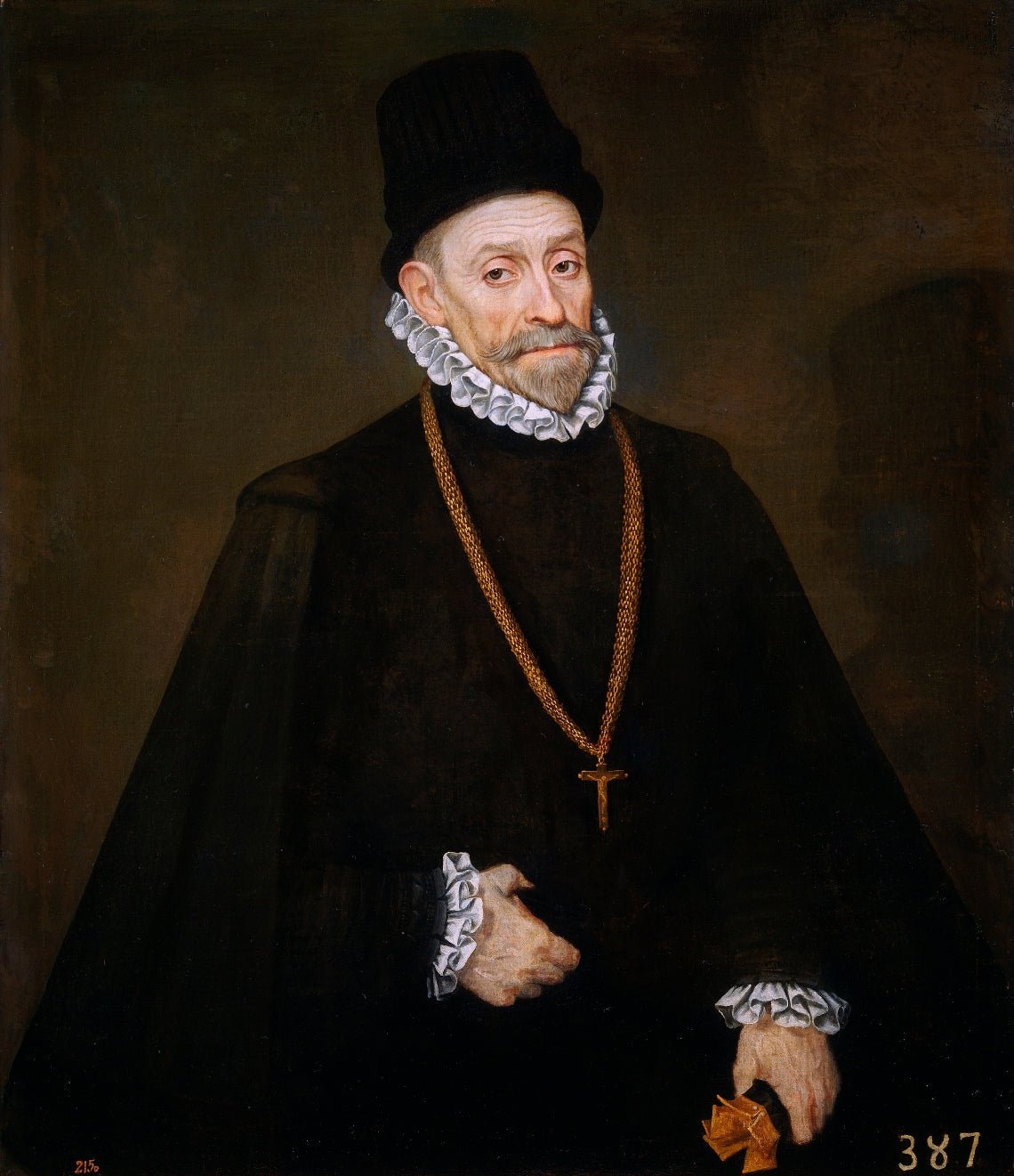 Augustine, 'The Calabrian', vintage artwork by Spanish School 16th Century - Unknown, A3 (16x12") Poster Print