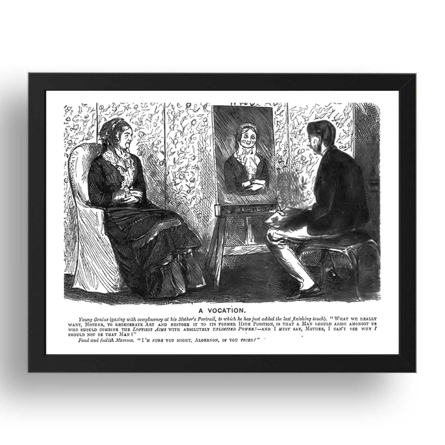 avocationwhistler, vintage historic poster in 17x13"(A3) Frame