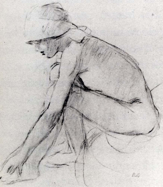 Baigneuse Bather by Berthe Morisot, 1891, vintage art, modern poster print