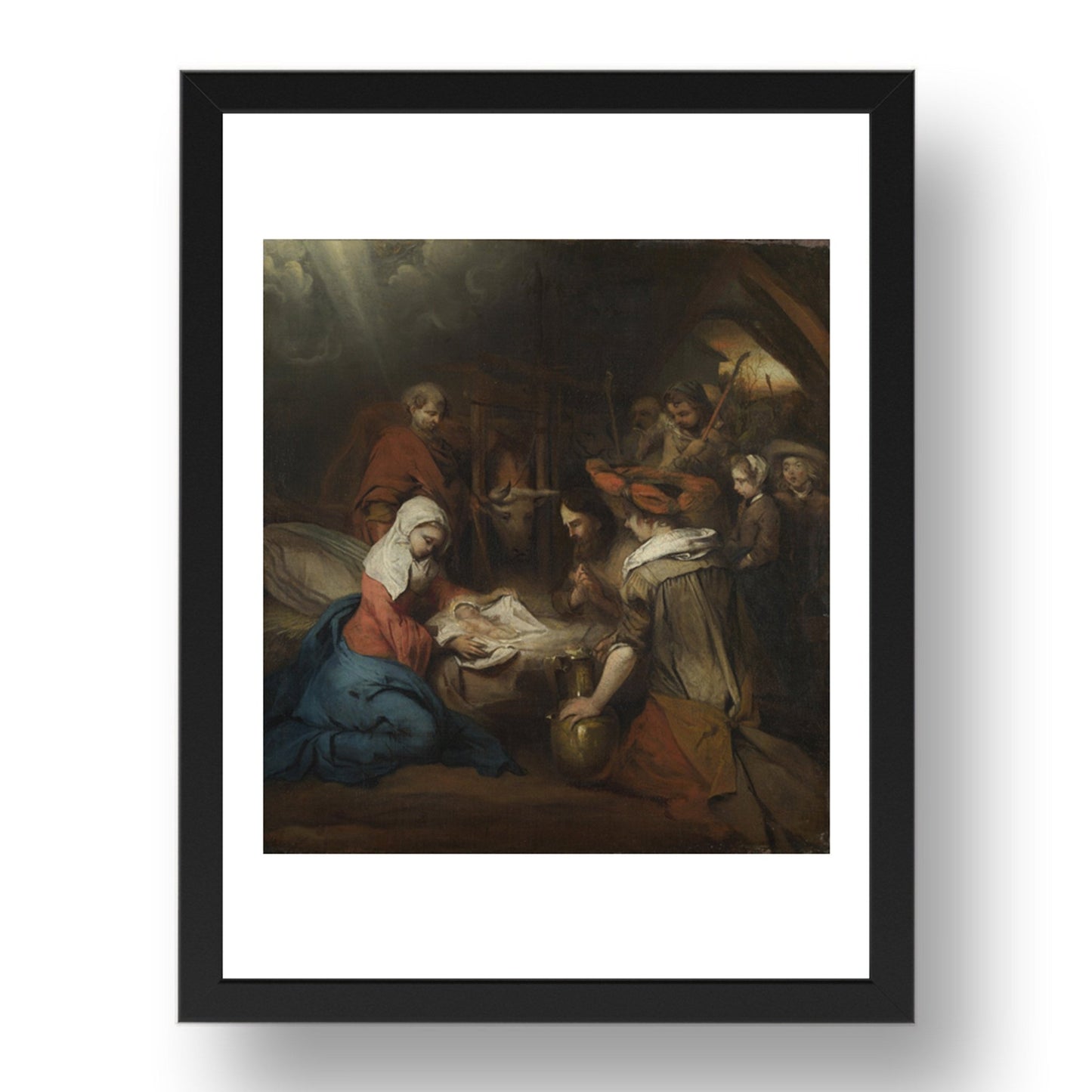 Barent Fabritius: The Adoration of the Shepherds, Poster in 17x13"(A3) Frame