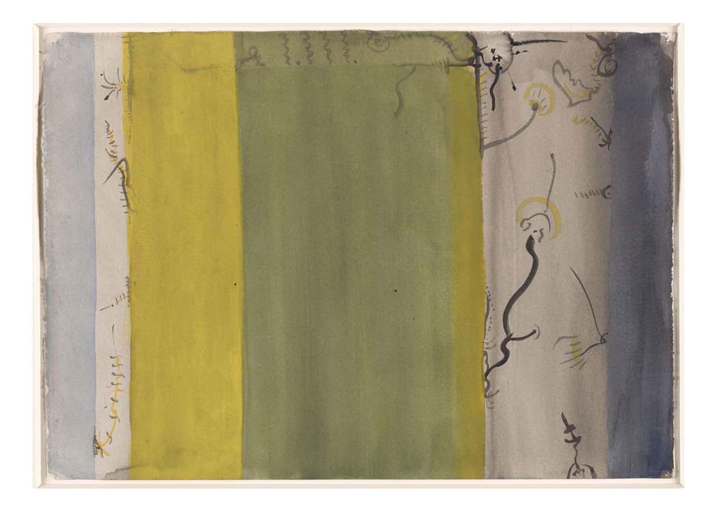 Barnett Newman - Untitled (2), 16x12" (A3) Poster Print