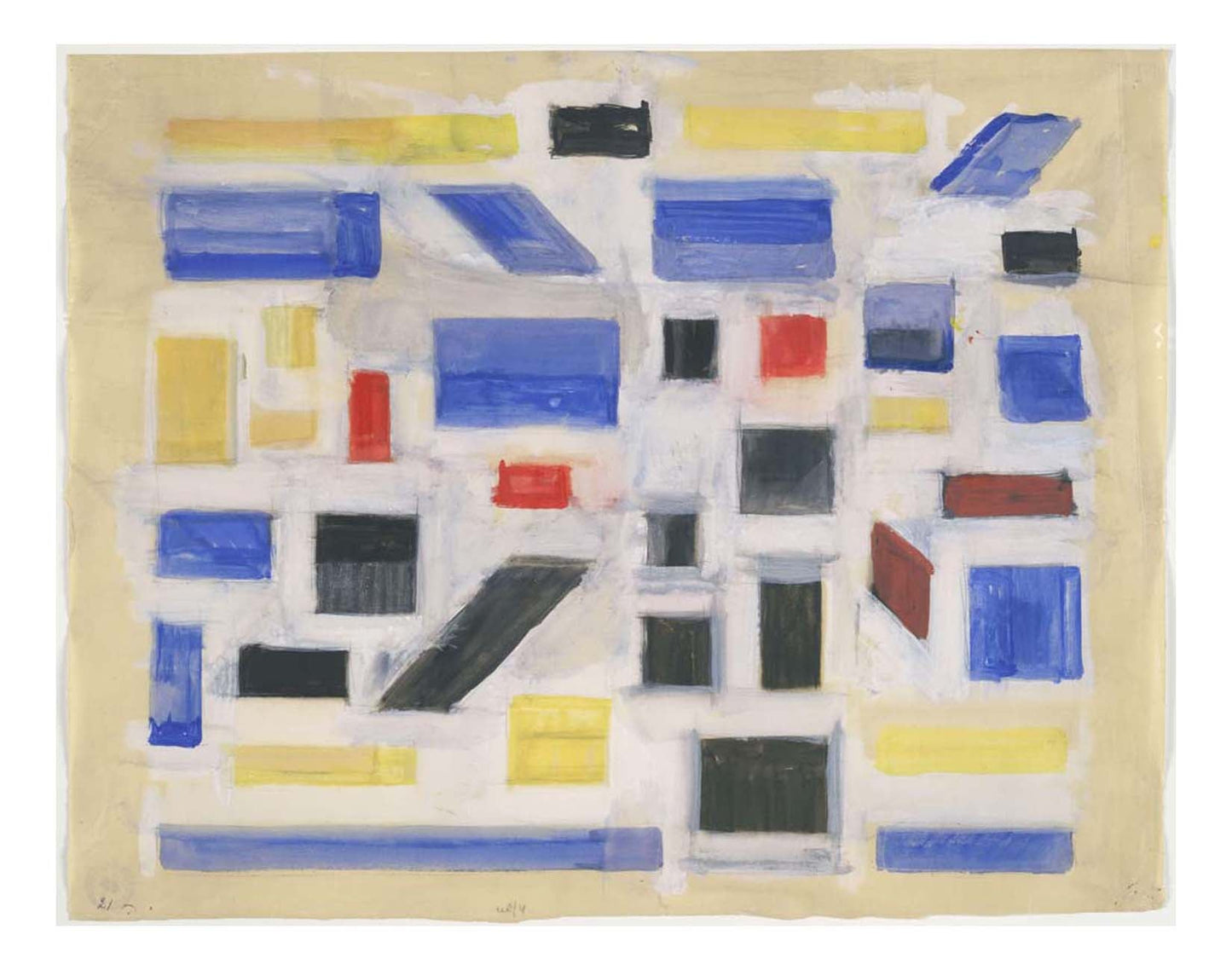 Bart Van Der Leck - Untitled, 16x12" (A3) Poster Print