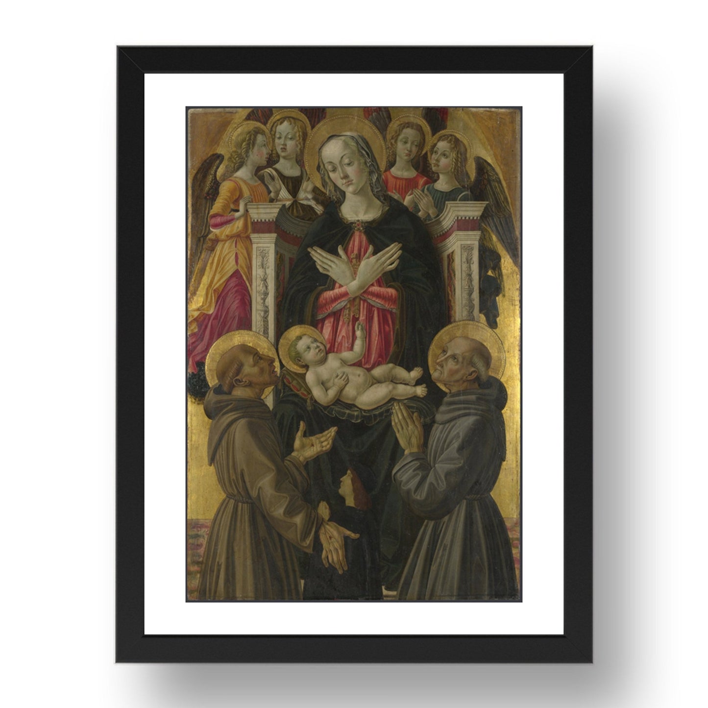 Bartolomeo Caporali: Saint John the Baptist, Poster in 17x13"(A3) Frame