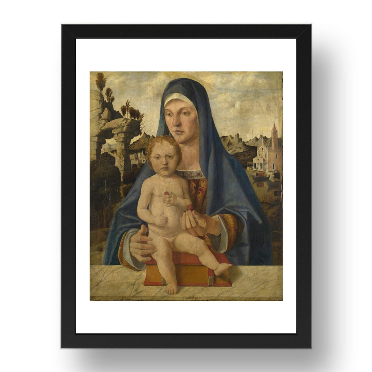 Bartolomeo Montagna: The Virgin and Child (1), Poster in 17x13"(A3) Frame