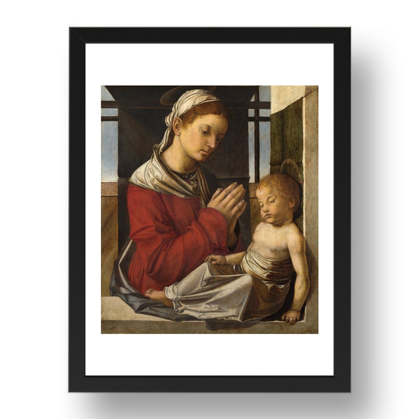 Bartolomeo Montagna: The Virgin and Child, Poster in 17x13"(A3) Frame
