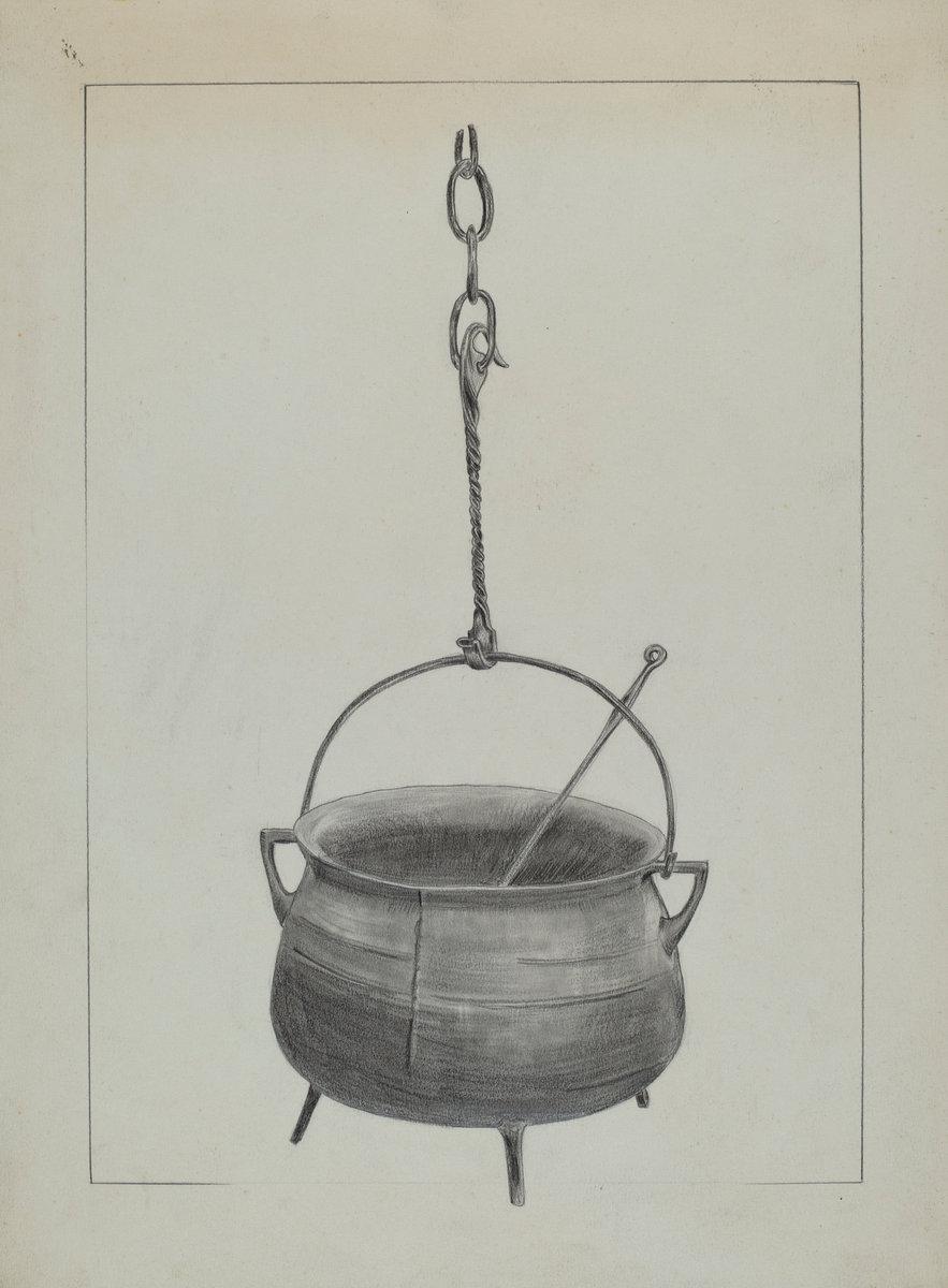 Benjamin Resnick:Kettle with Spoon,16x12"(A3) Poster