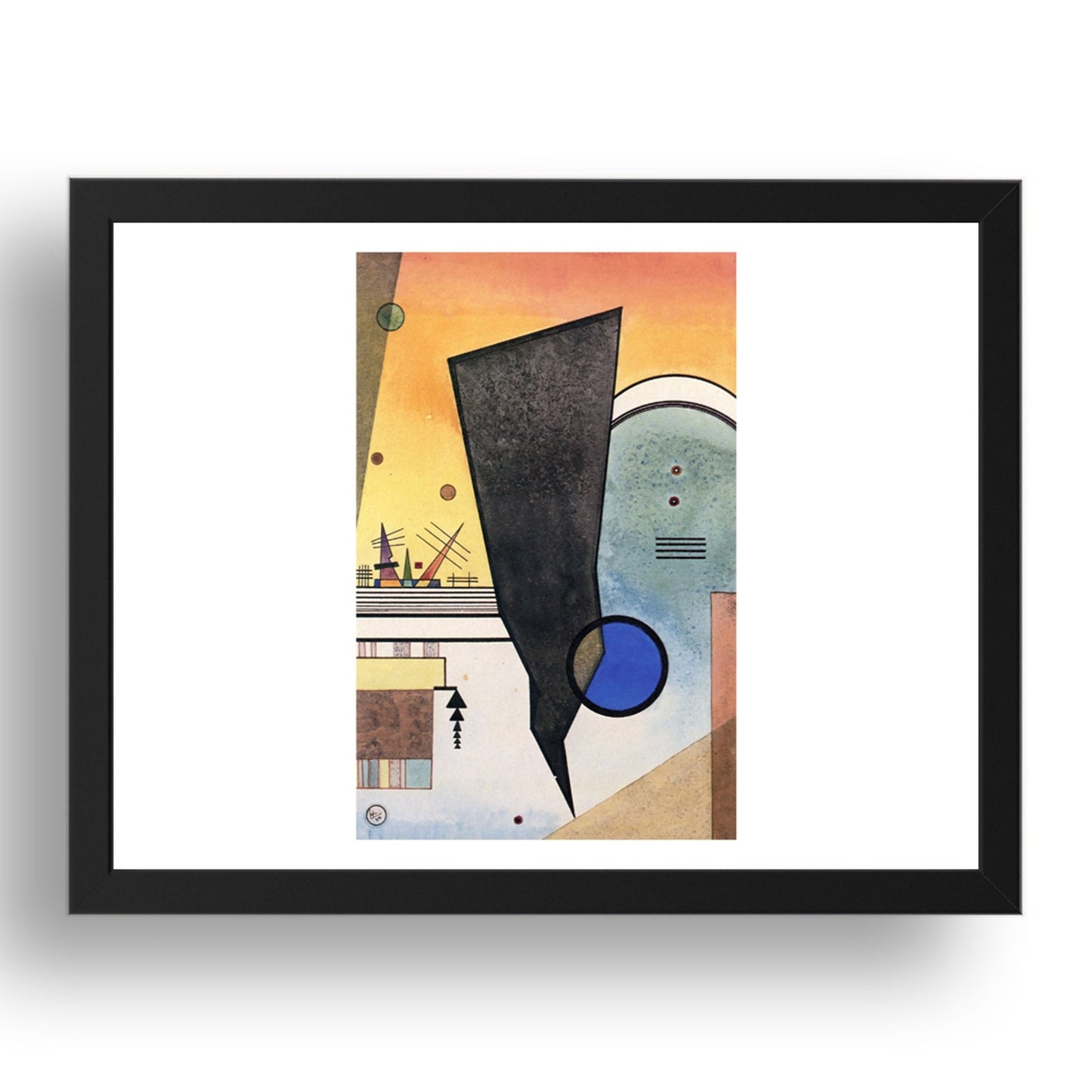 Bent Tip by Wassily Kandinsky, 17x13" Frame