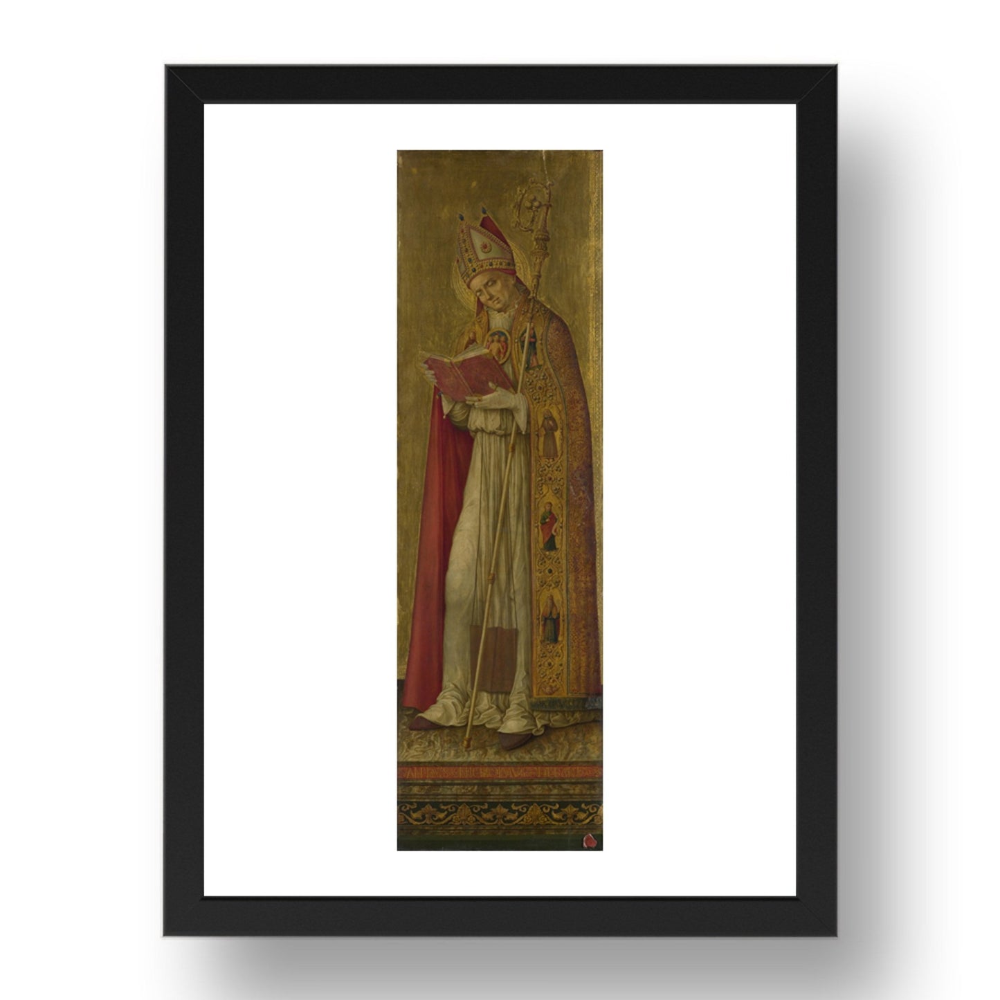Benvenuto di Giovanni: Saint Nicholas, Poster in 17x13"(A3) Frame