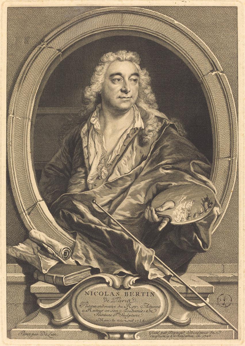 Bernard Lepicie after Jean-François Delyen:Nicholas Bertin,16x12"(A3) Poster