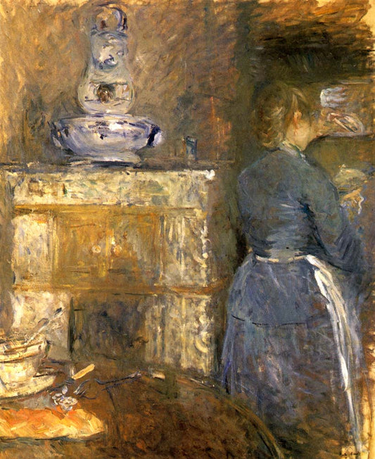 Berthe Morisot - La salle a manger, 1880, vintage art, modern poster print