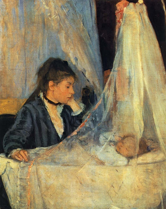 Berthe Morisot Le Berceau PEINTURE HUILE SUR TOILE by Berthe Morisot, 1872, vintage art, modern poster print