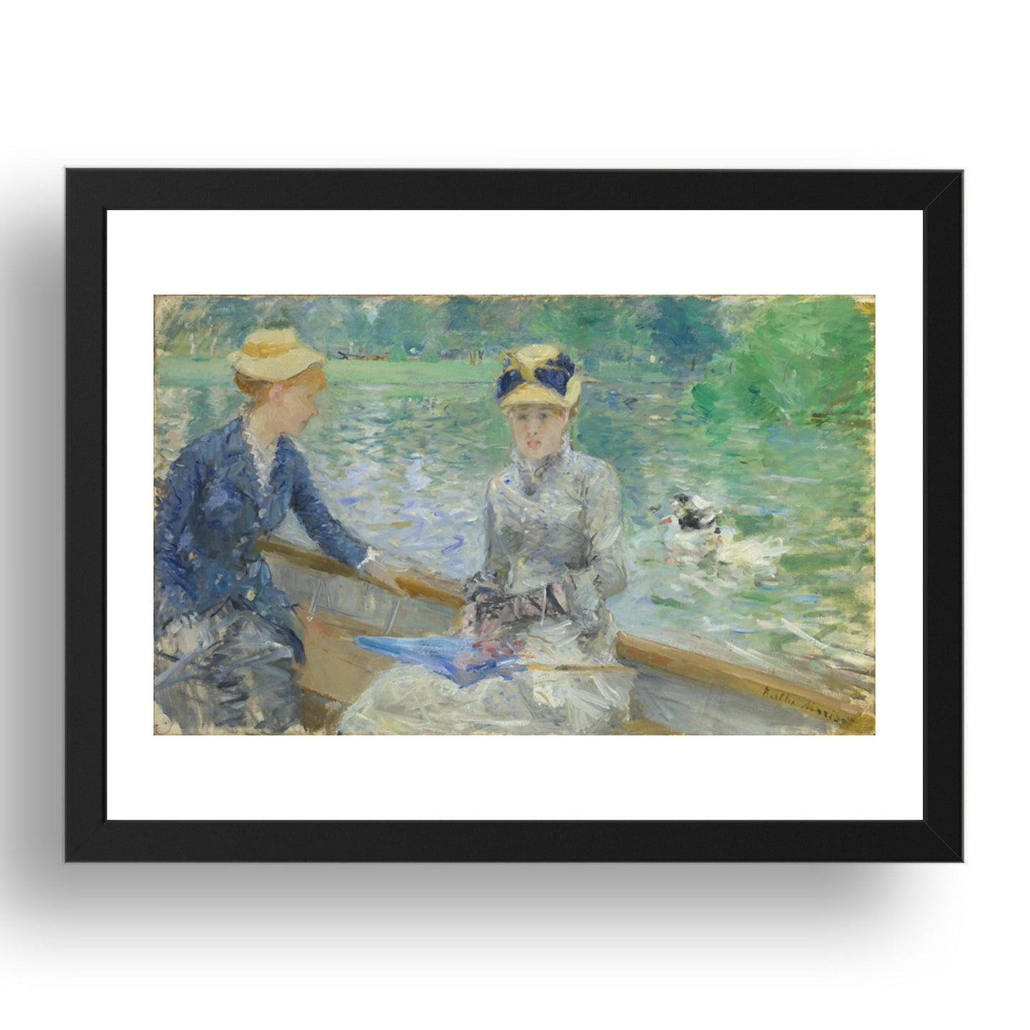 Berthe Morisot: Summer's Day, Poster in 17x13"(A3) Frame