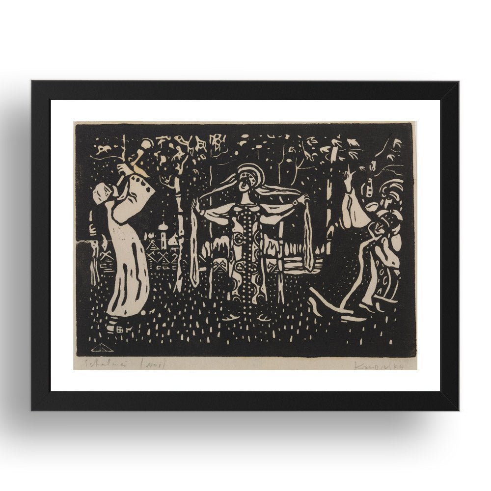 BIRCHES by Wassily Kandinsky, 17x13" Frame