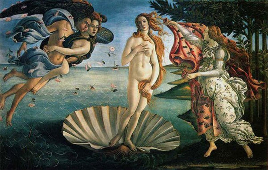 Birth of Venus by Sandro Botticelli, vintage art, modern poster print