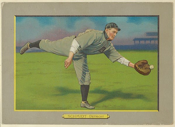 :Boss Schmidt Catcher Detroit Tigers from Turkey Red Cabine-16x12"(A3) Poster