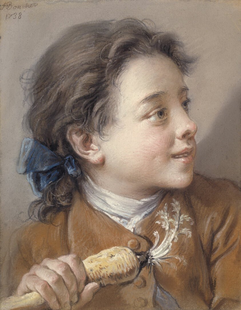 Boy with a Carrot by François Boucher, 23x16"( A2 size) Poster Print