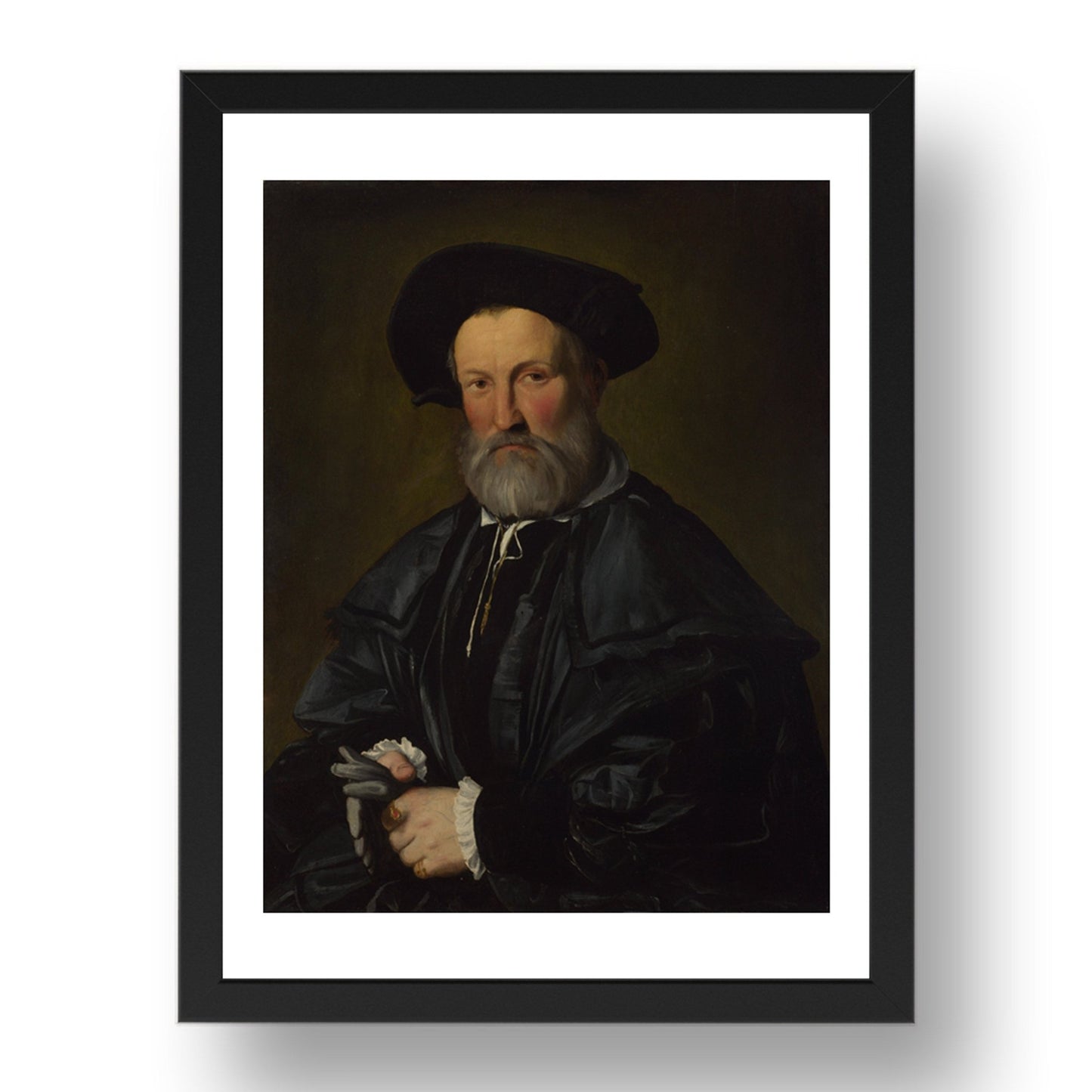 Callisto Piazza: Portrait of a Man, Poster in 17x13"(A3) Frame