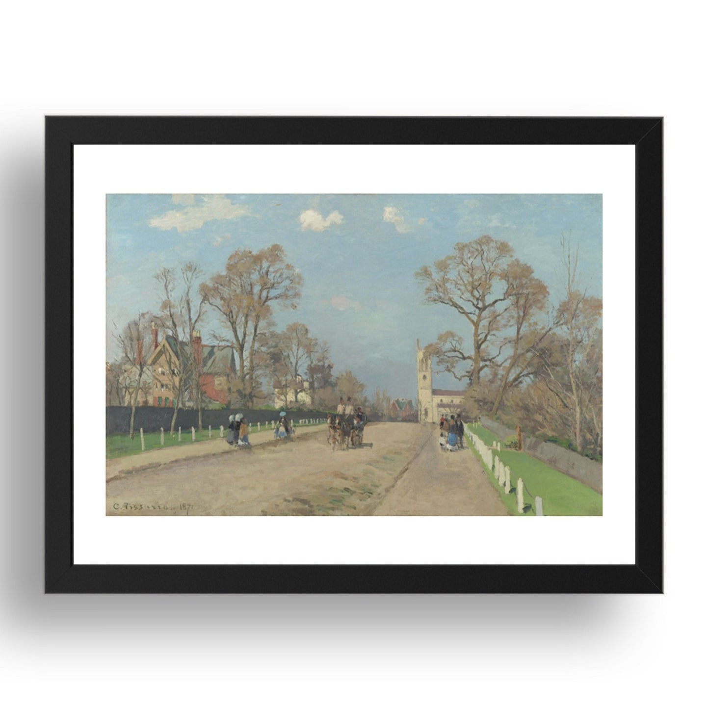 Camille Pissarro: The Avenue, Sydenham, Poster in 17x13"(A3) Frame