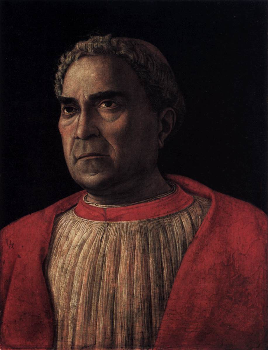 Cardinal Lodovico Trevisan, vintage artwork by Andrea Mantegna, A3 (16x12") Poster Print