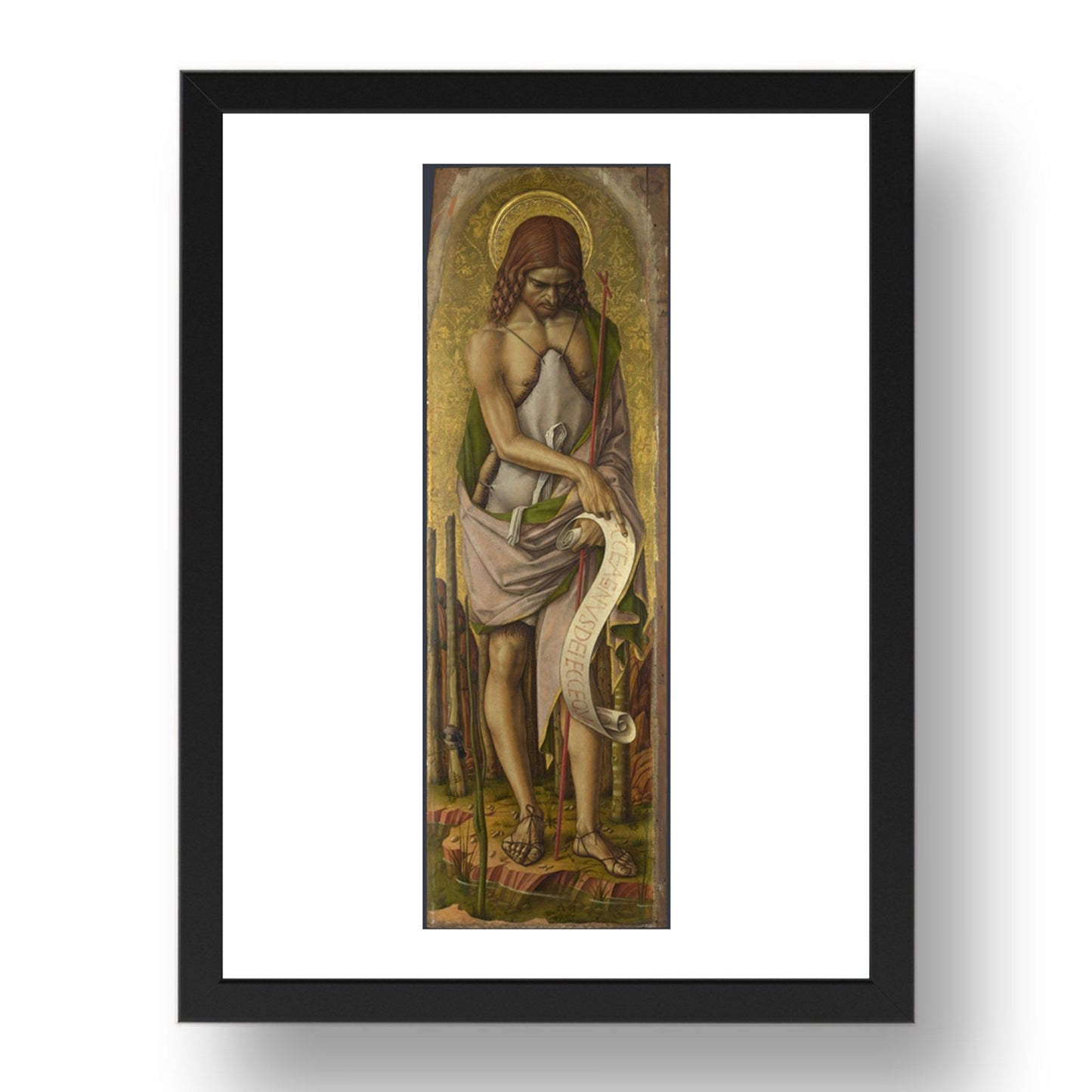 Carlo Crivelli: Saint John the Baptist, Poster in 17x13"(A3) Frame