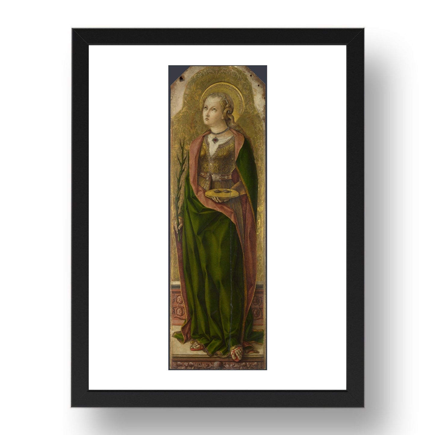 Carlo Crivelli: Saint Lucy, Poster in 17x13"(A3) Frame