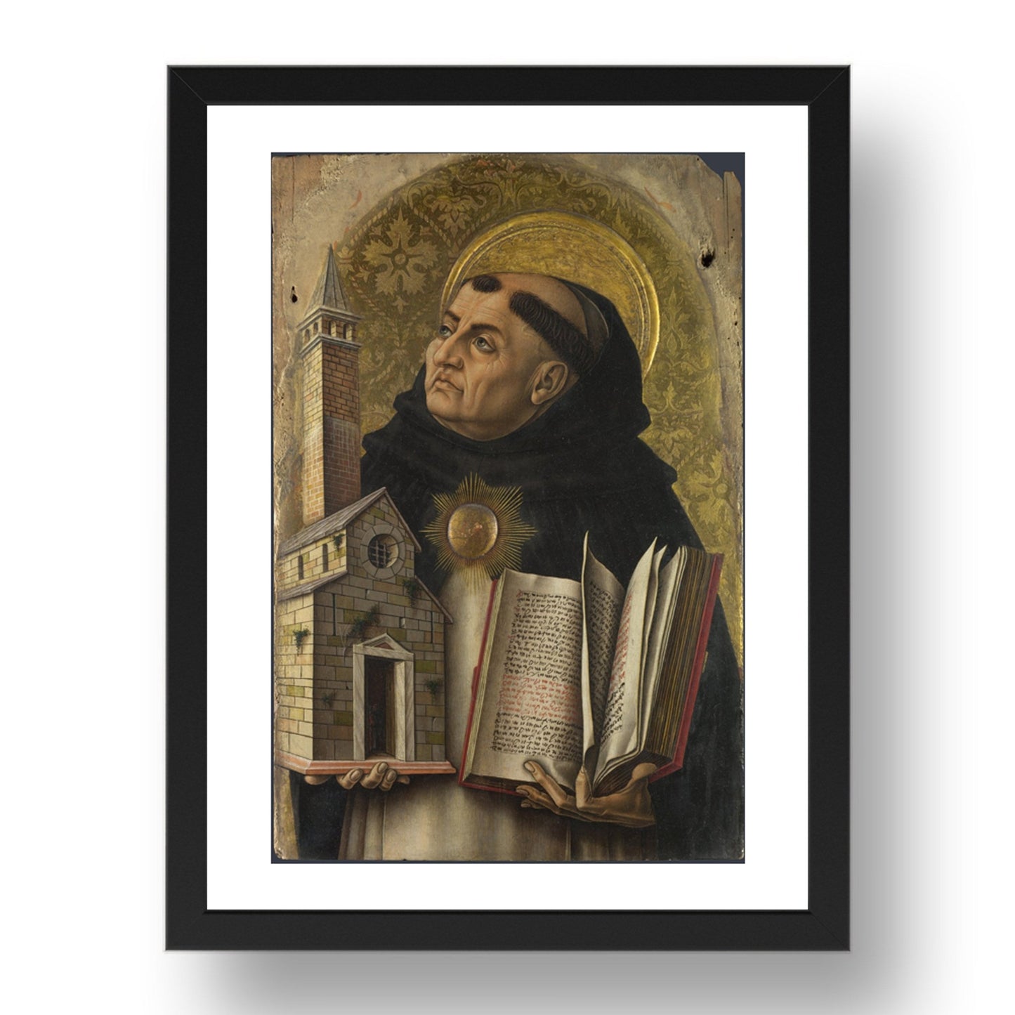 Carlo Crivelli: Saint Thomas Aquinas, Poster in 17x13"(A3) Frame