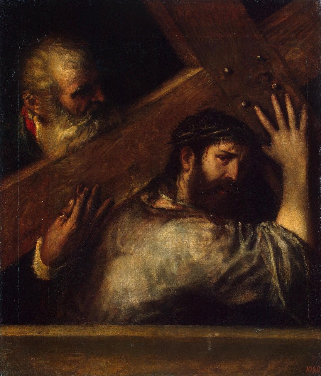 Carrying of the Cross, vintage artwork by Titian, A3 (16x12") Poster Print