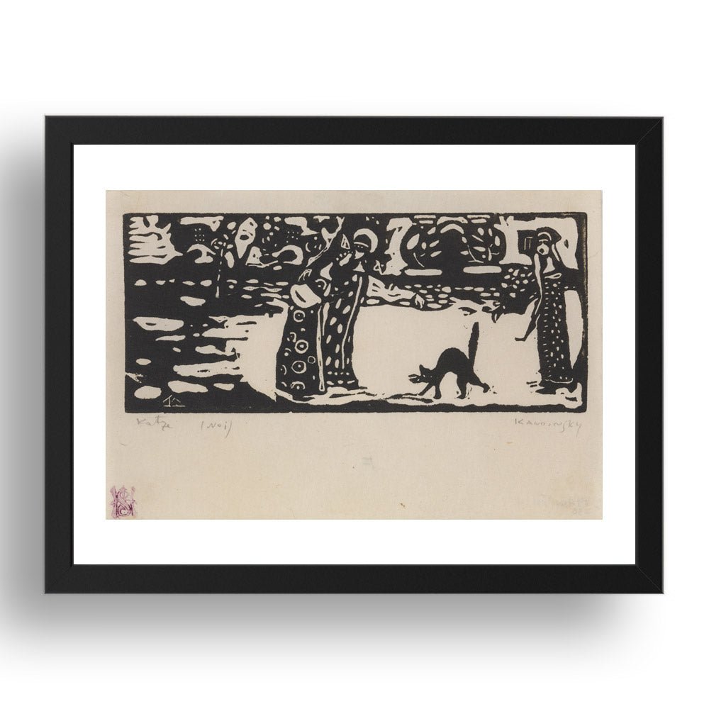 CAT 1907 by Wassily Kandinsky, 17x13" Frame
