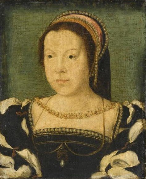 Catherine de Medici, vintage artwork by Attributed to Claude Corneille de Lyon, A3 (16x12") Poster Print