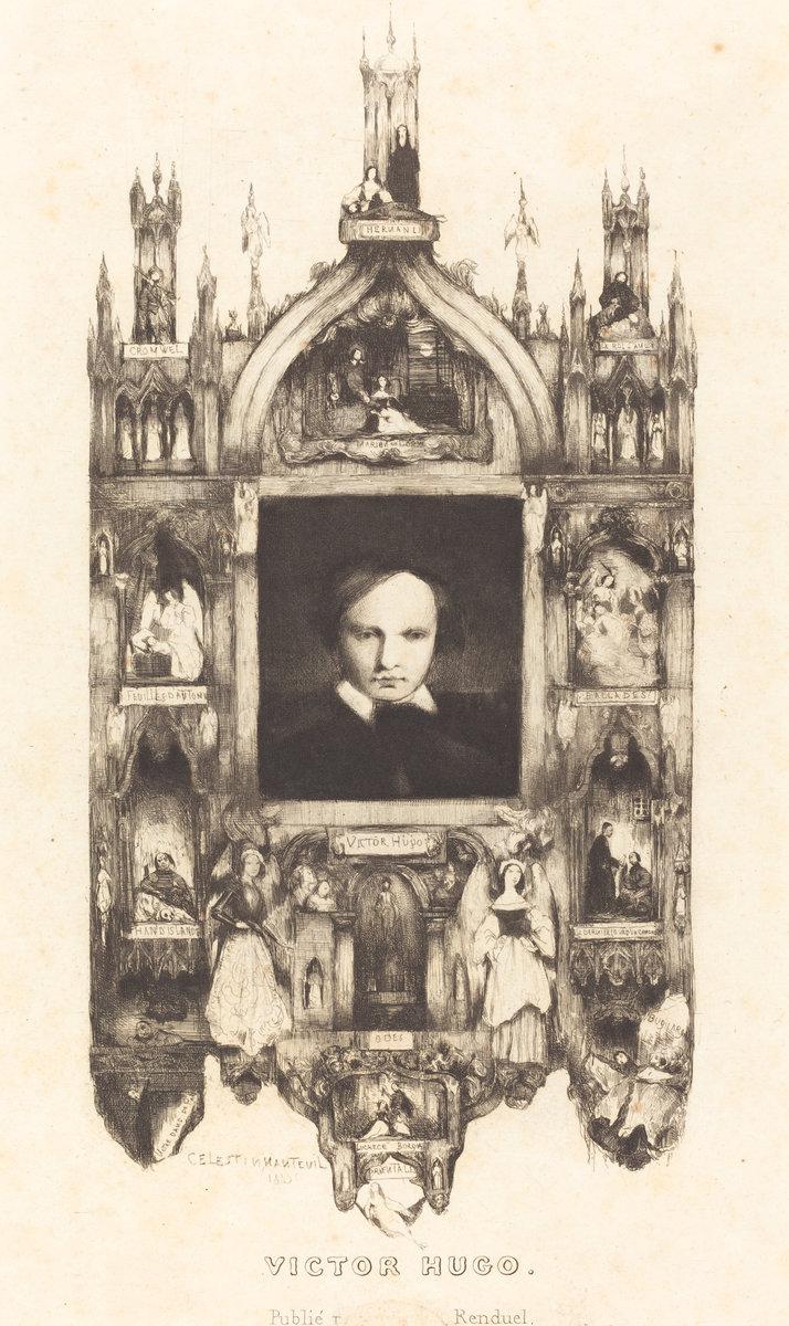 Célestin Nanteuil:Victor Hugo,16x12"(A3) Poster