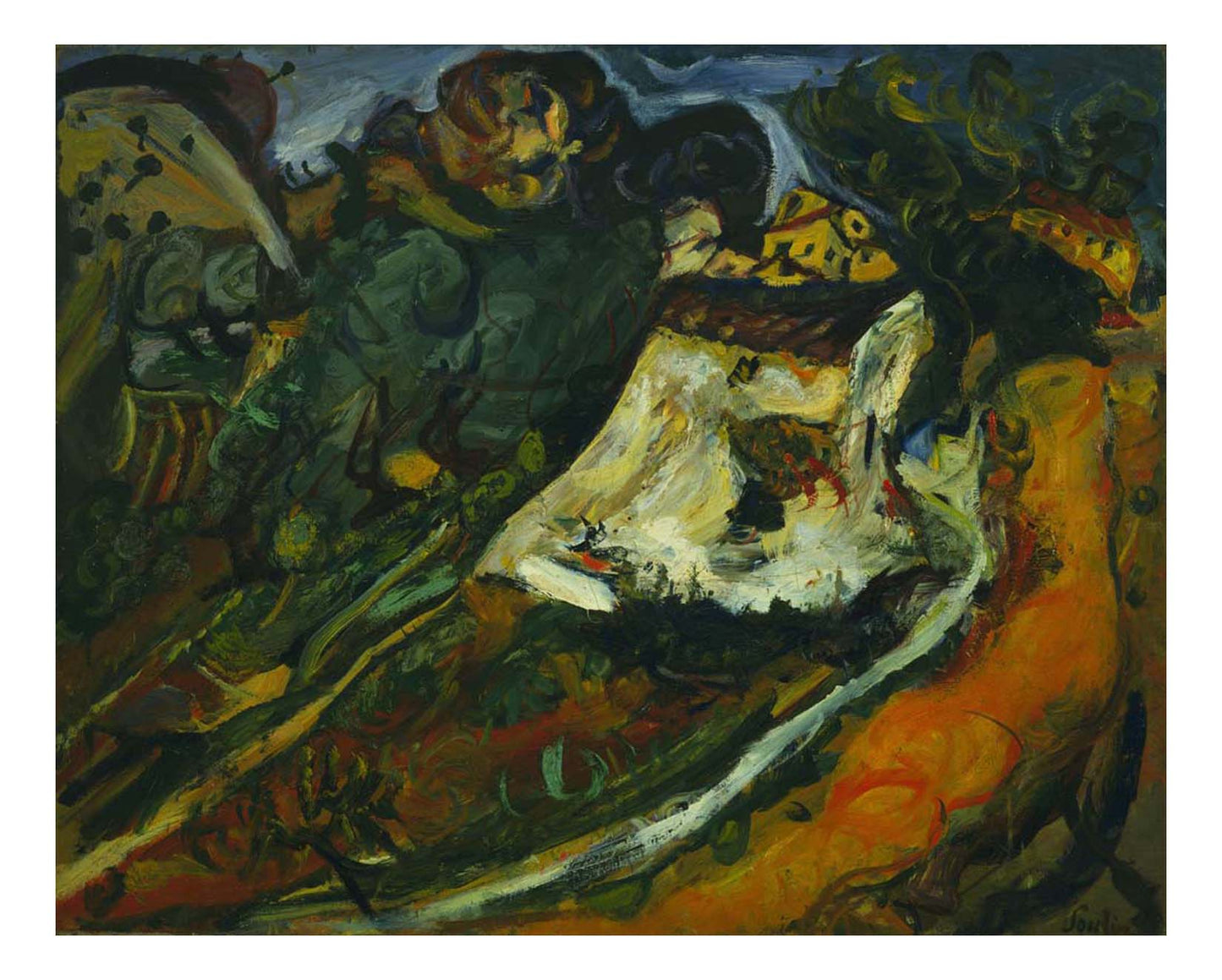 Chaim Soutine - The Old Mill, 16x12" (A3) Poster Print