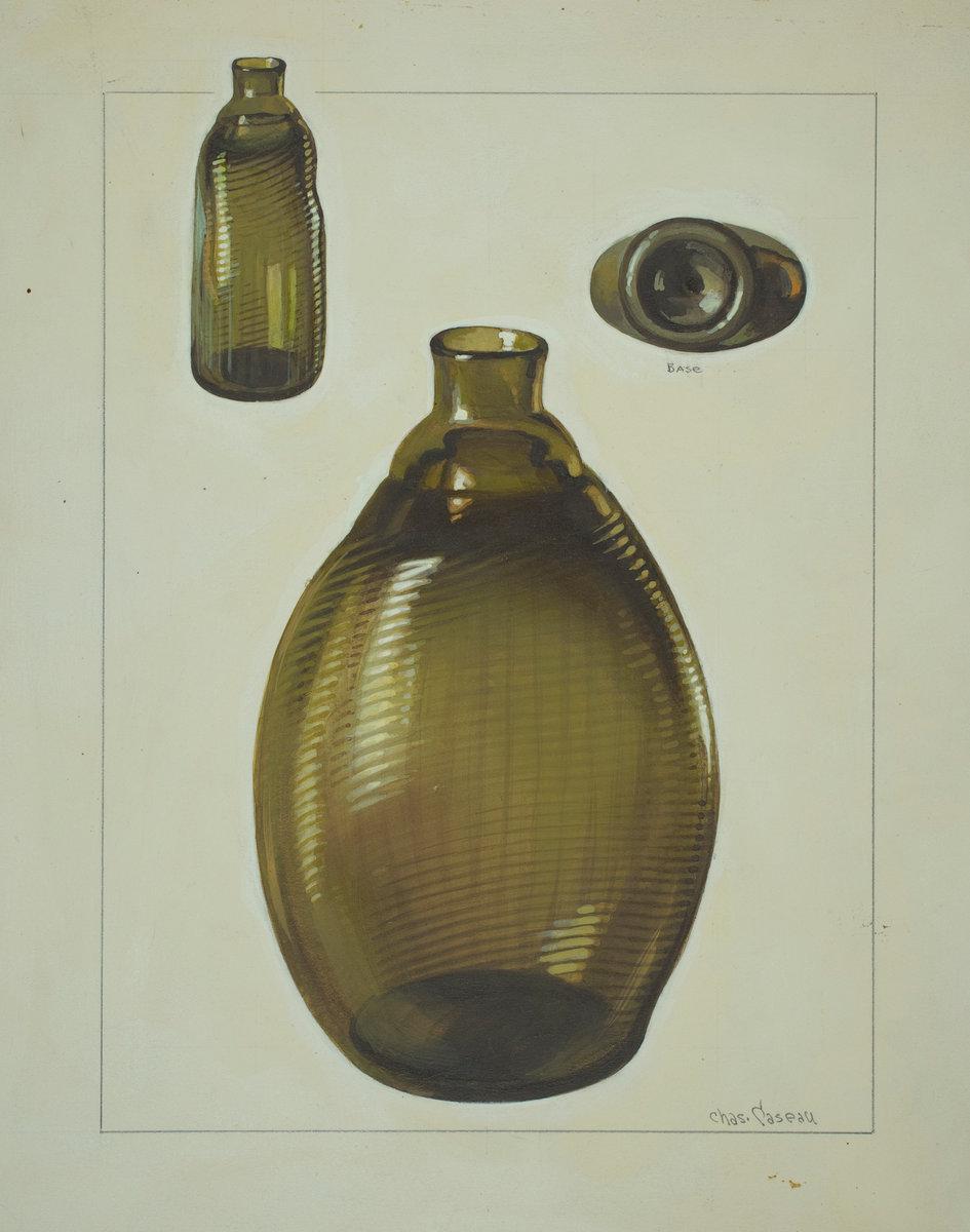 Charles Caseau:Flask (Pitkin Type),16x12"(A3) Poster