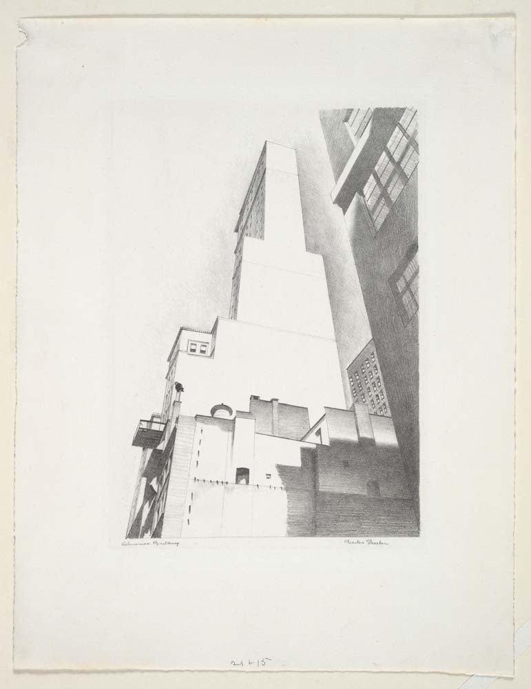 Charles Sheeler - Delmonico Building vintage art, modern poster print
