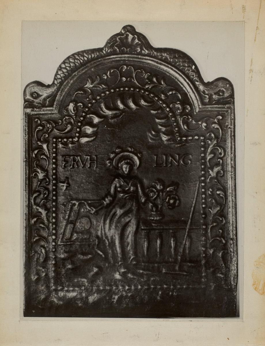 Charles Von Urban:Pa. German Fire Back,16x12"(A3) Poster