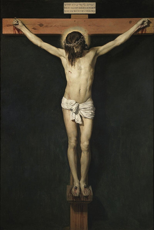 Christ on the Cross by Diego Valazquez, vintage art, modern poster print