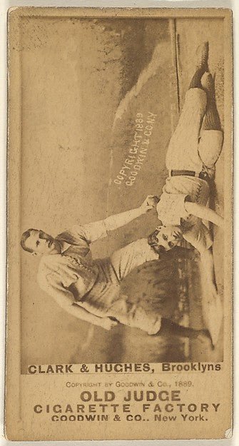 :Clark and Hughes Brooklyn Bridegrooms from the Old Judge se-16x12"(A3) Poster