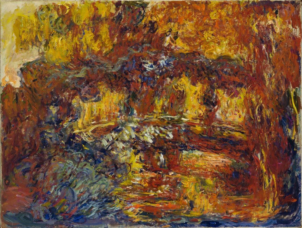 Claude Monet - The Japanese Footbridge, vintage art, A3 (16x12") Poster Print
